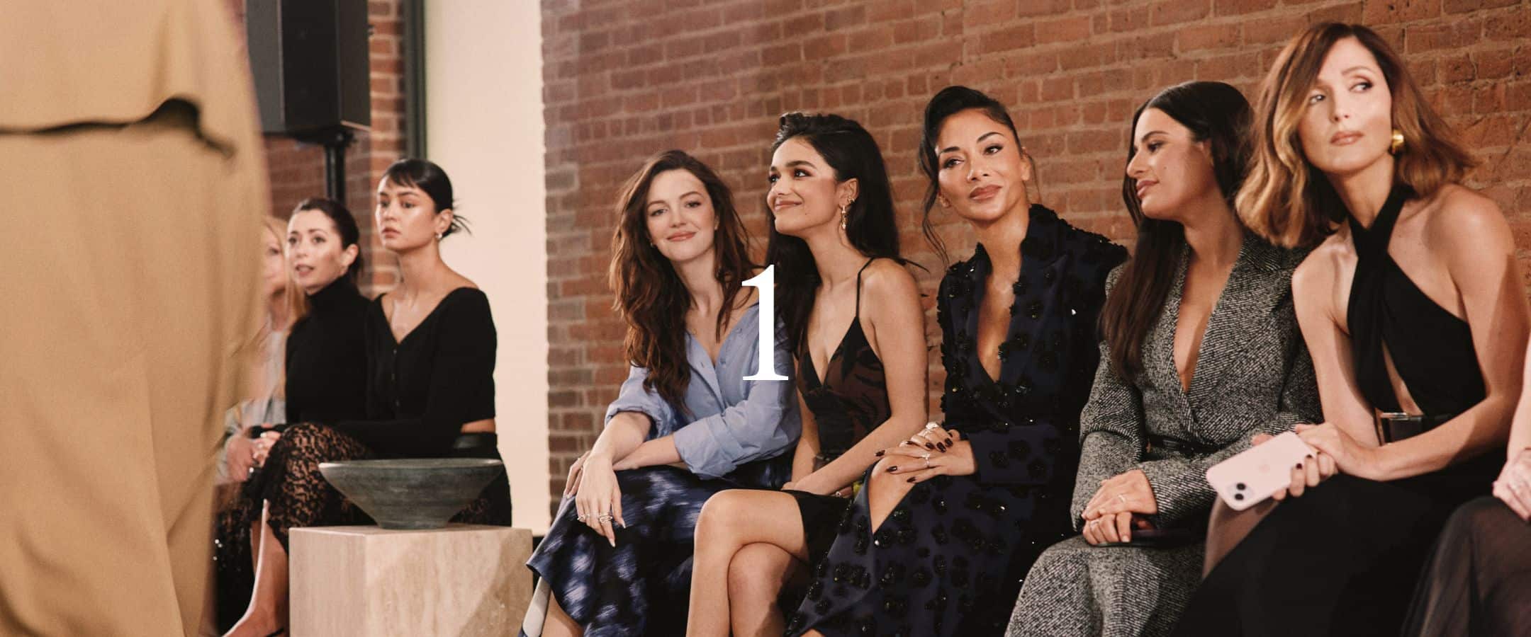 première rangée pleine de stars