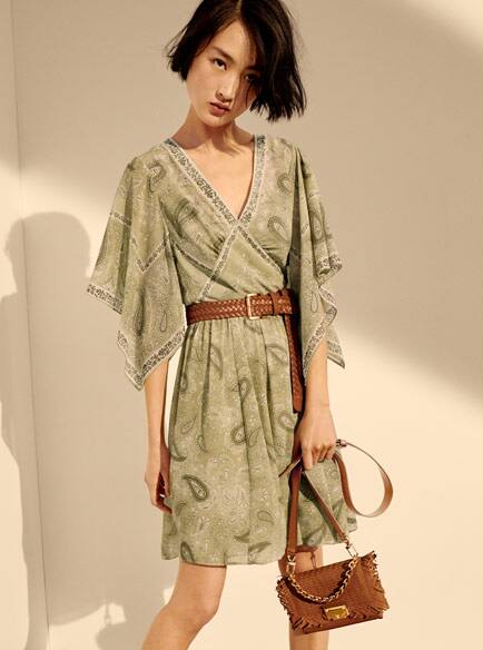 michael kors chain midi dress