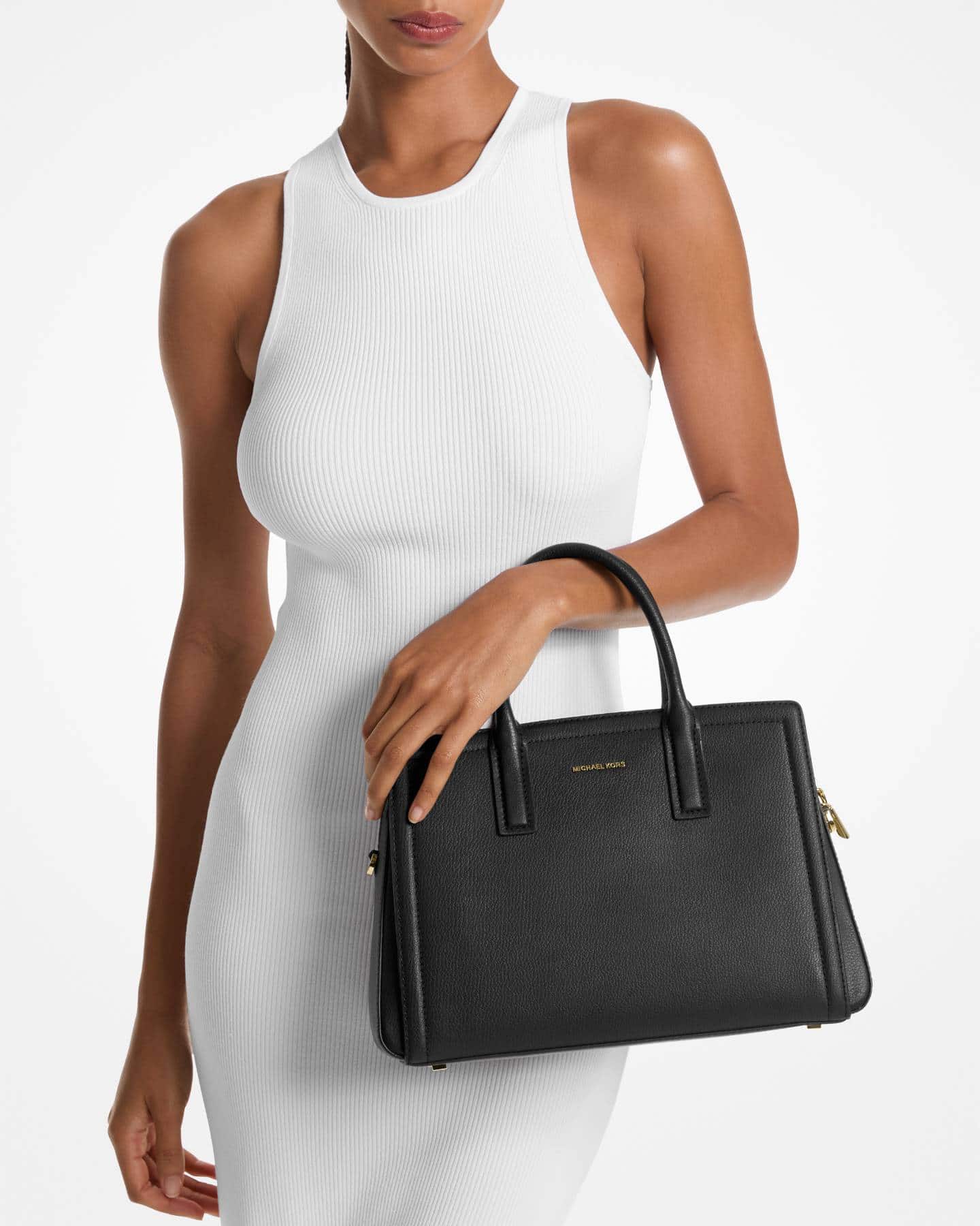 Laila Medium Leather Satchel | Michael Kors [US]