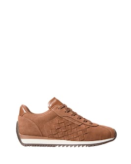 Sneaker Rhodes van geweven su&egrave;de