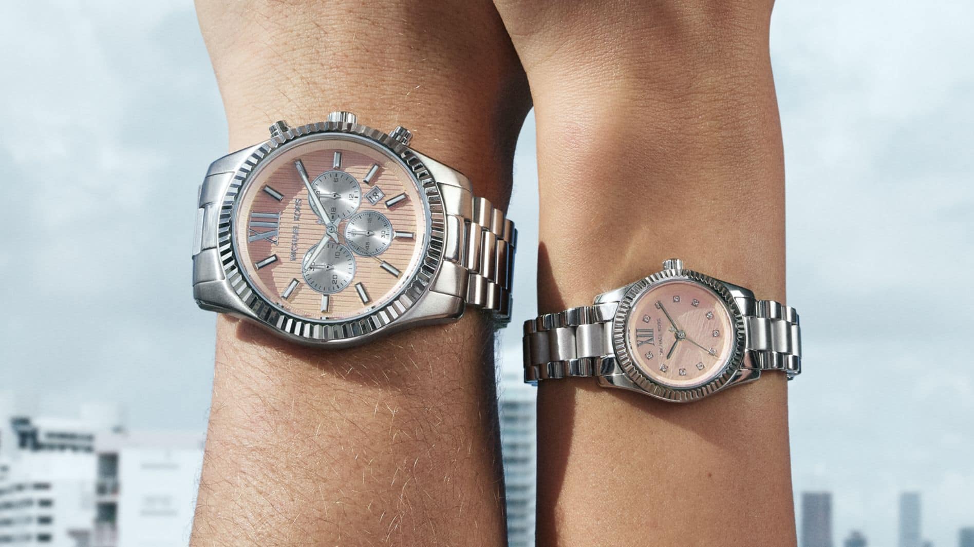 silver tone watches for men and women