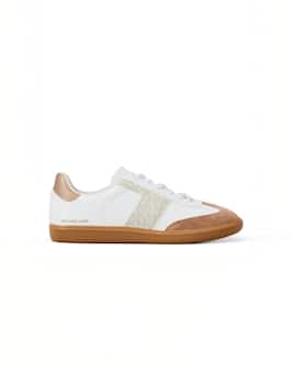 Jovie Leather and Signature Logo Sneaker