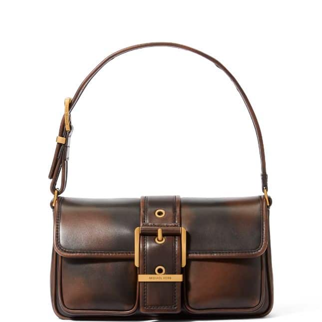 Burnished Leather Colby Shoulder Bag