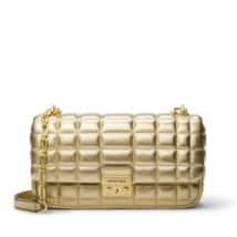 metallic gold tribeca handbag